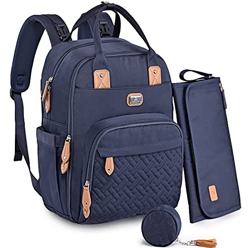 Dikaslon Diaper Bag Backpack (Navy Blue)