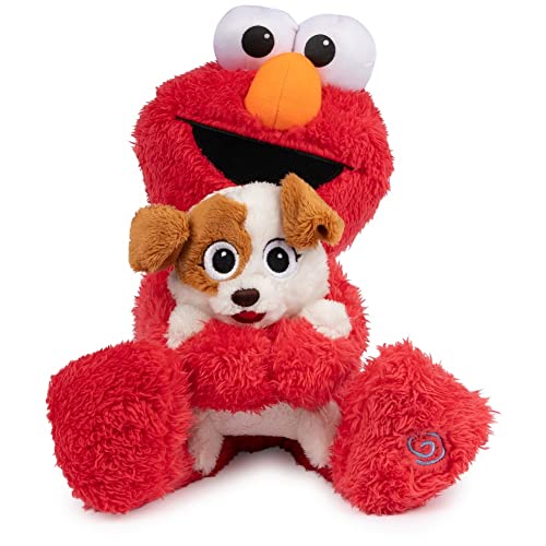 GUND Sesame Street Official Furry Friends Forever Dance & Play Elmo and Tango Animated Plush, Plush Sensory Toy for Ages 1 & Up, Red/Cream, 13