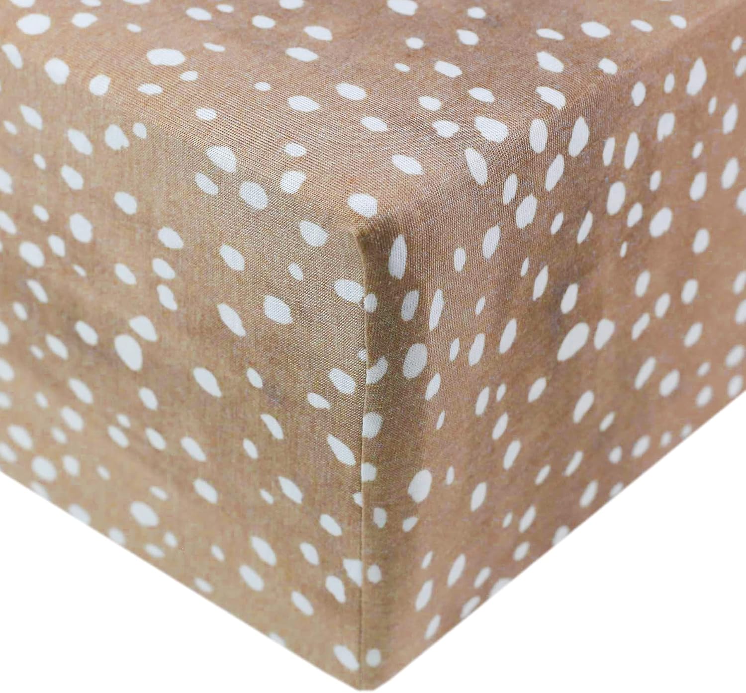 Copper Pearl Knit Crib Sheet (Fawn)