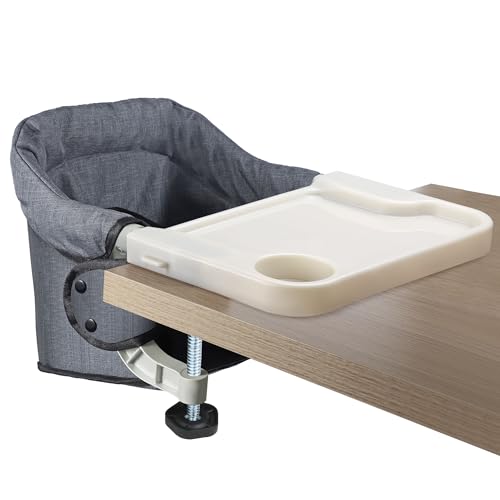Hook on High Chair with Tray (Grey)