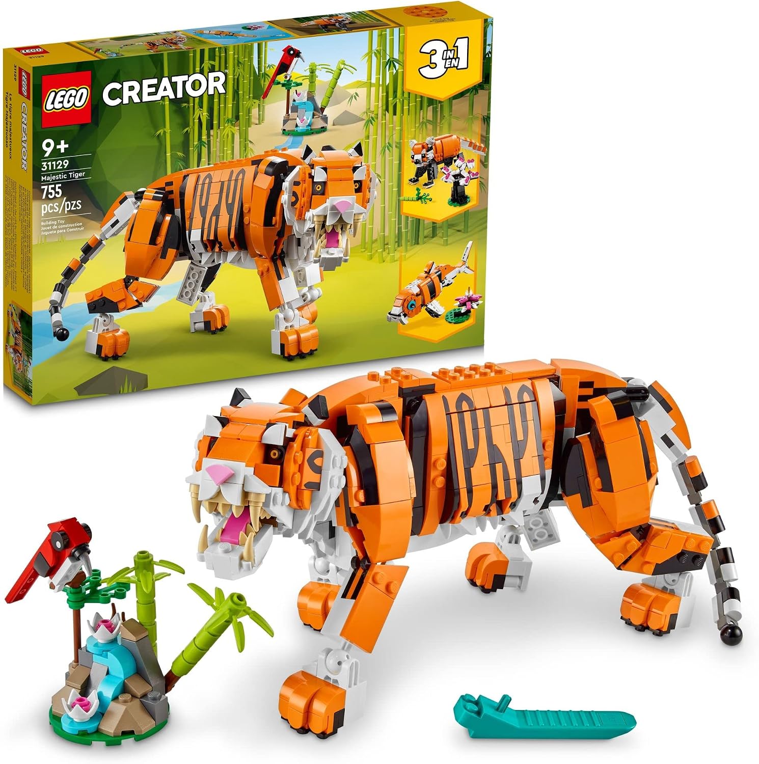 LEGO Creator 3‑in‑1 Majestic Tiger (31129)