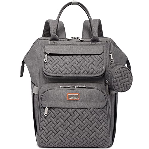 BabbleRoo Diaper Bag Backpack (Dark Gray)
