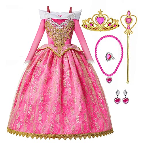 Princess Belle Dress up Halloween Fairy Costume for Toddler Girls, Yellow