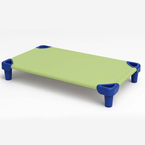 KRISHNA Daycare Cot Sheets for Toddler and Preschool with Corner Elastic Loops, Soft & Comfortable Brushed Microfiber Crib Sheet Kids Naptime, 22" x 40", Pack of 12, Sage