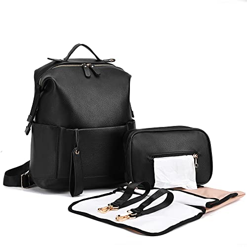 ARDIKAMA Diaper Bag Leather Backpack