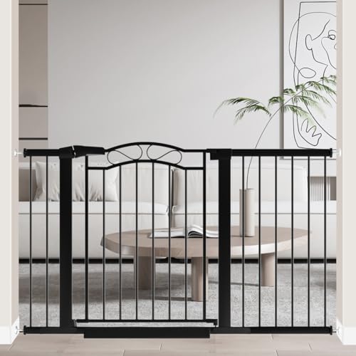 Black Wide Baby Gate (51.57-54.33")