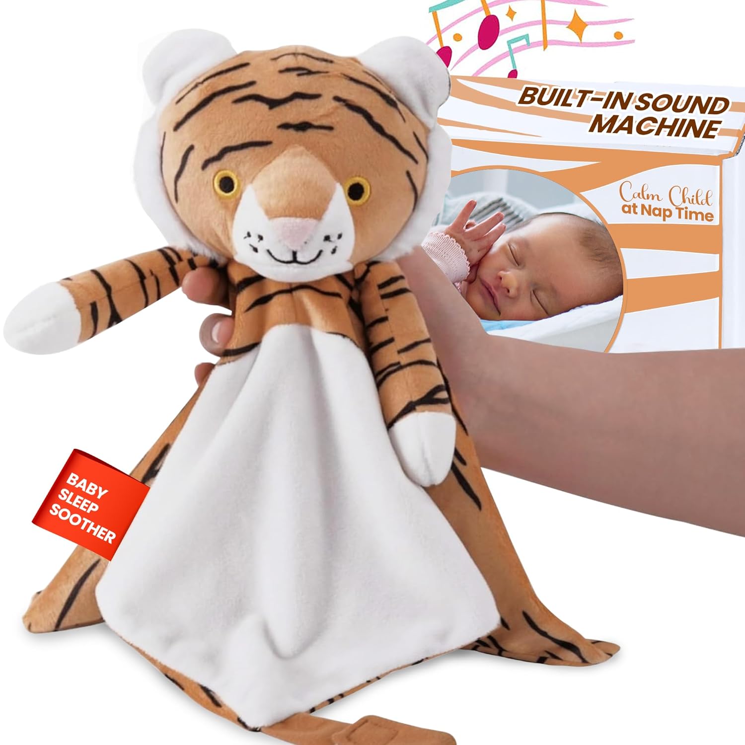 4-in-1 Sound Machine Lovey (Tiger)