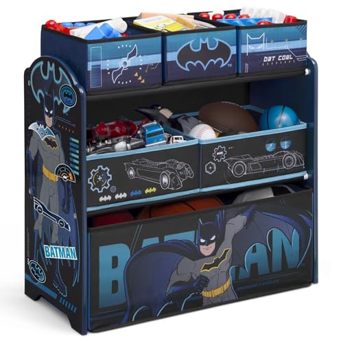 Delta Children Design & Store 6 Bin Toy Storage Organizer, Batman
