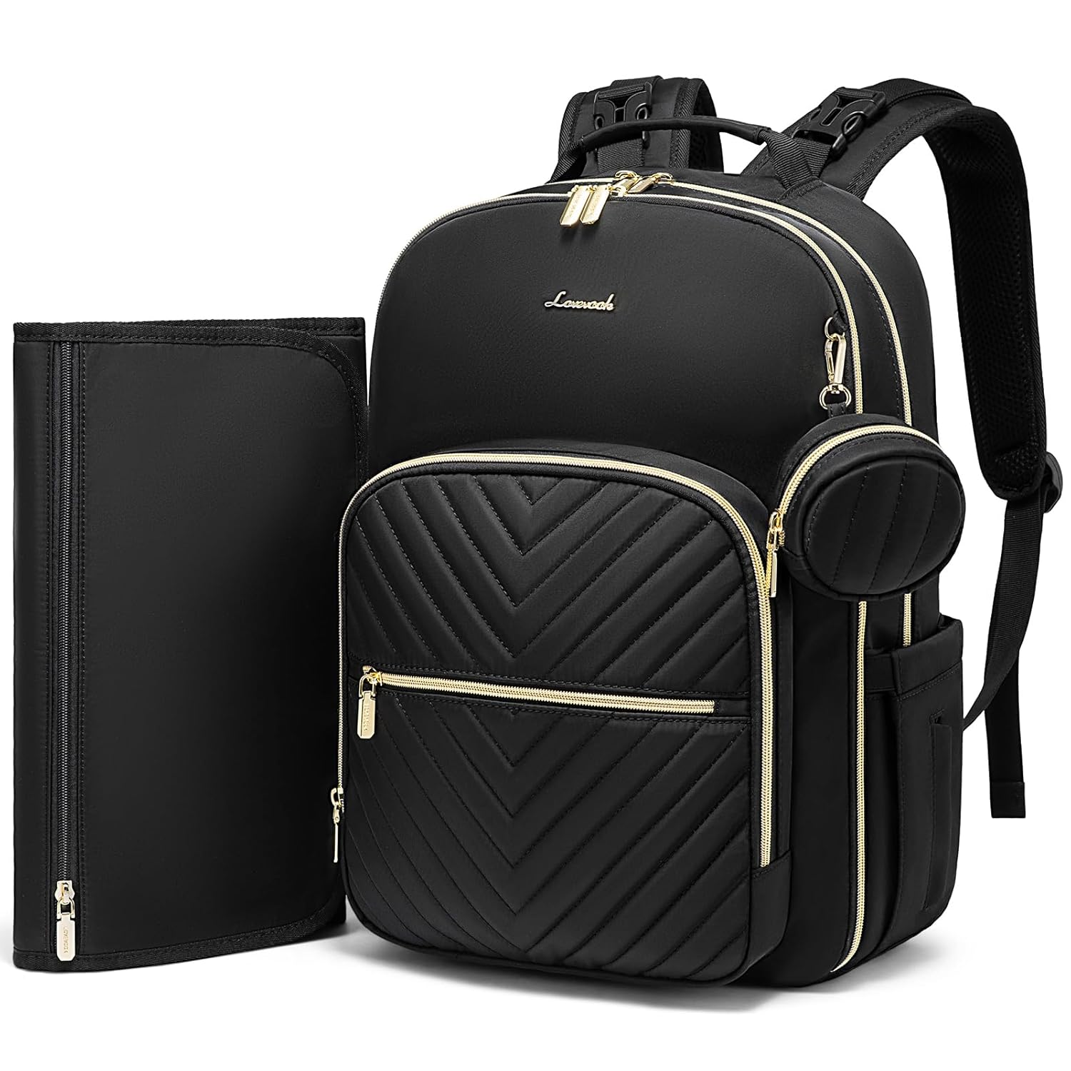 LOVEVOOK Quilted Diaper Backpack
