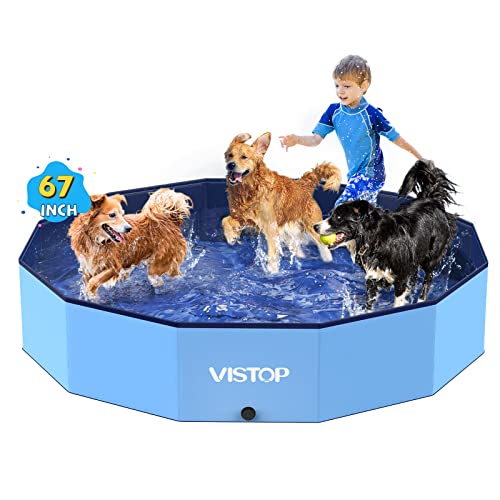 VISTOP Extra Large Foldable Dog Pool XXL