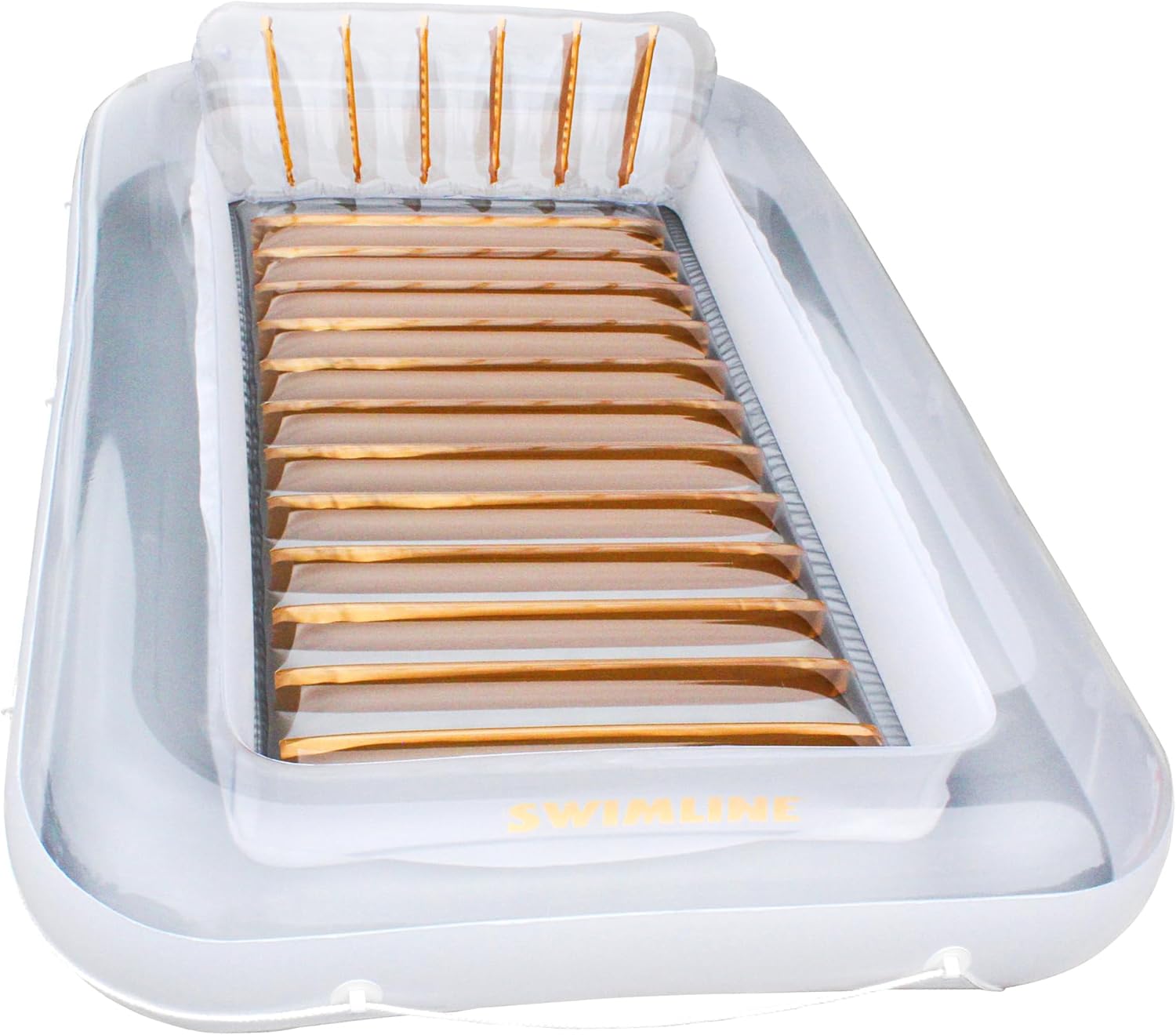 SWIMLINE Suntan Tub, Classic Inflatable Tanning Lounge Float with Adjustable Pillow, 71" Long - Outdoor Floating Lounger for Lake, River, Beach & Swimming Pool, Includes Rope Surround & Repair Patch