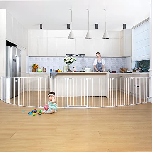 COMOMY 198" Baby Gate (White)