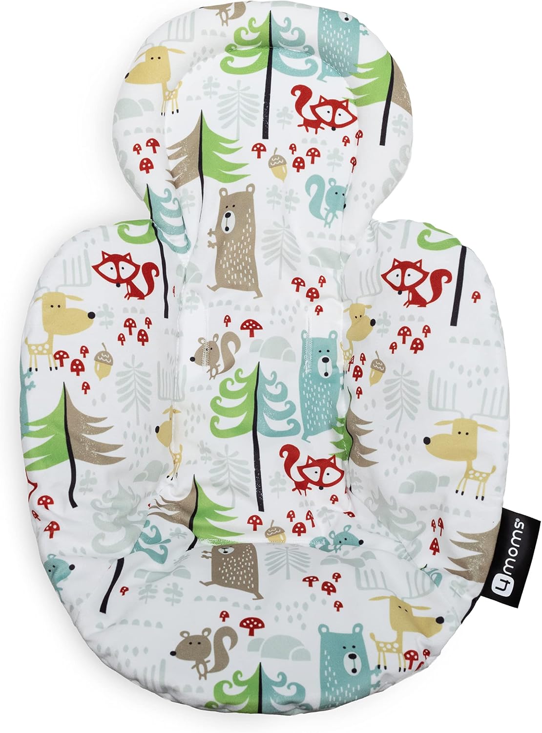 4moms RockaRoo and MamaRoo Little Forest Infant Insert, Machine Washable, Soft, Plush Fabric, Reversible Design