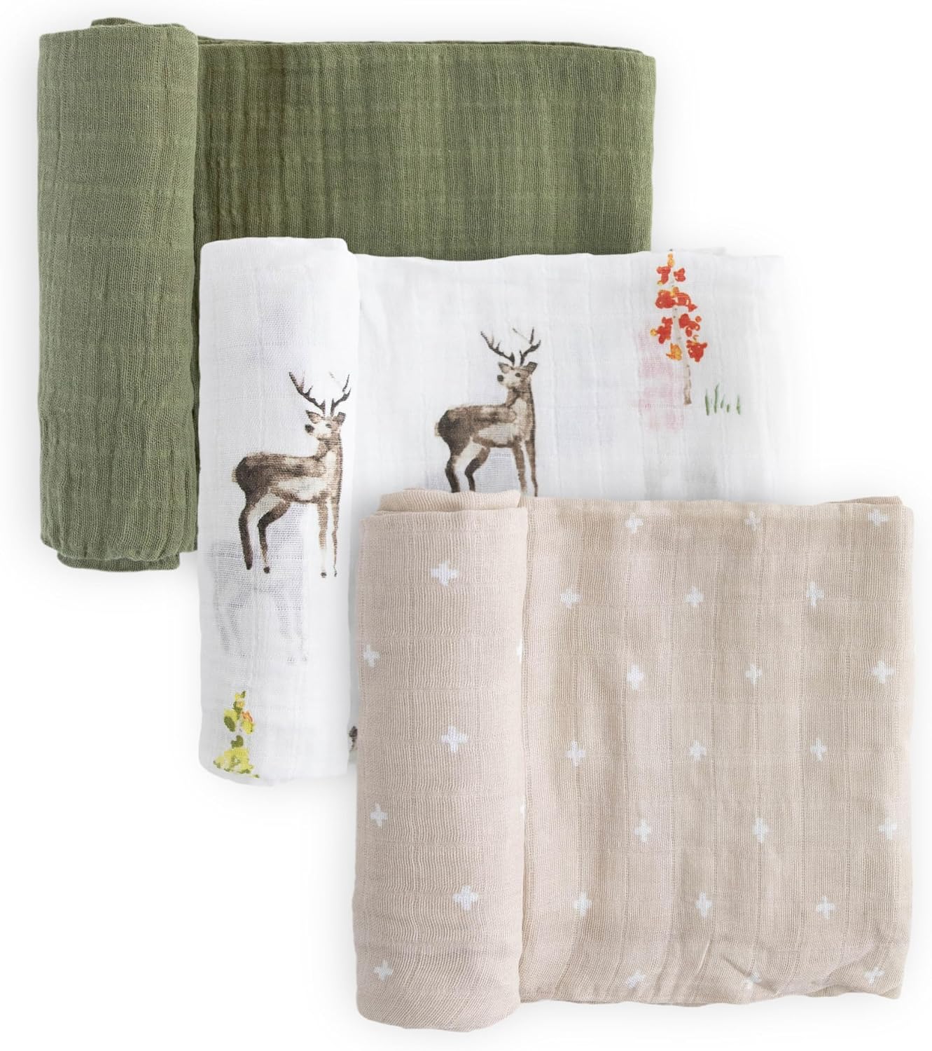 Little Unicorn Premium Muslin Swaddle (Oh Deer 2)