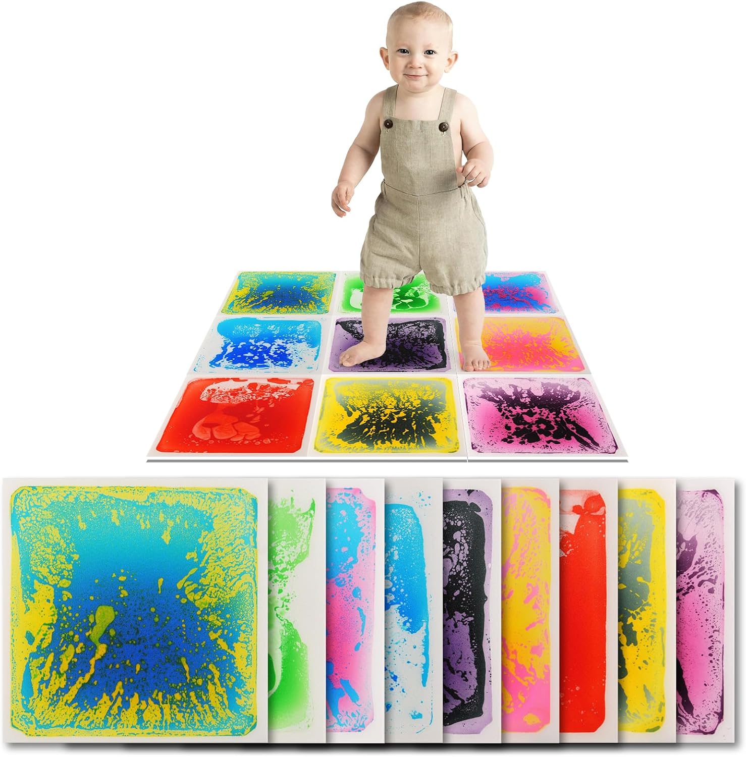 Art3d Liquid Fusion Activity Play Mat (9 tiles)