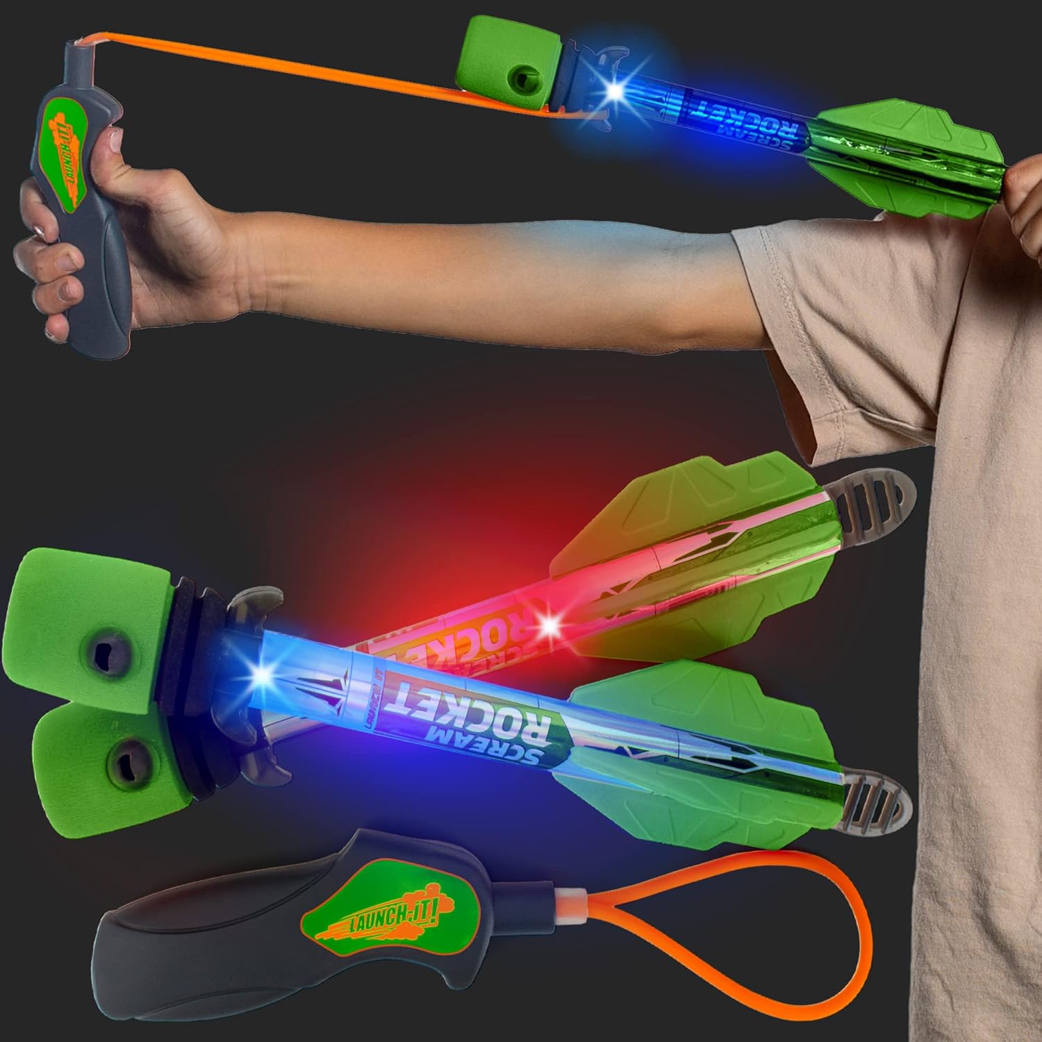 Light Up Foam Rocket Toys