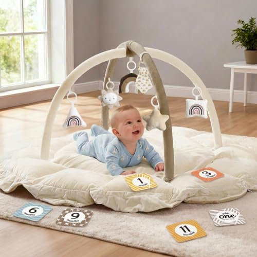 5-in-1 Thick & Plush Baby Play Gym