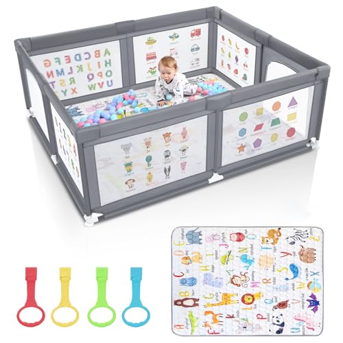 Voovc Premium Baby Playpen with Mat