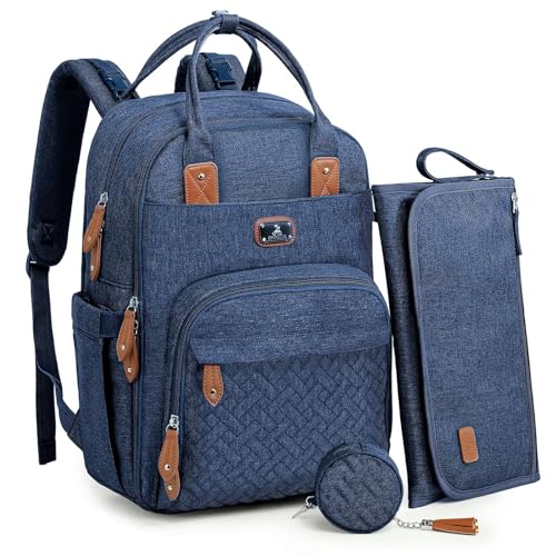 Dikaslon Diaper Bag Backpack (Peacock blue)