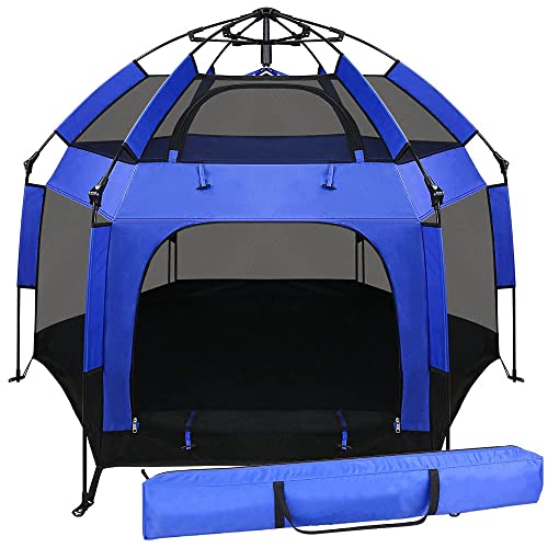 UJUJIA Outdoor Baby Playpen with Canopy