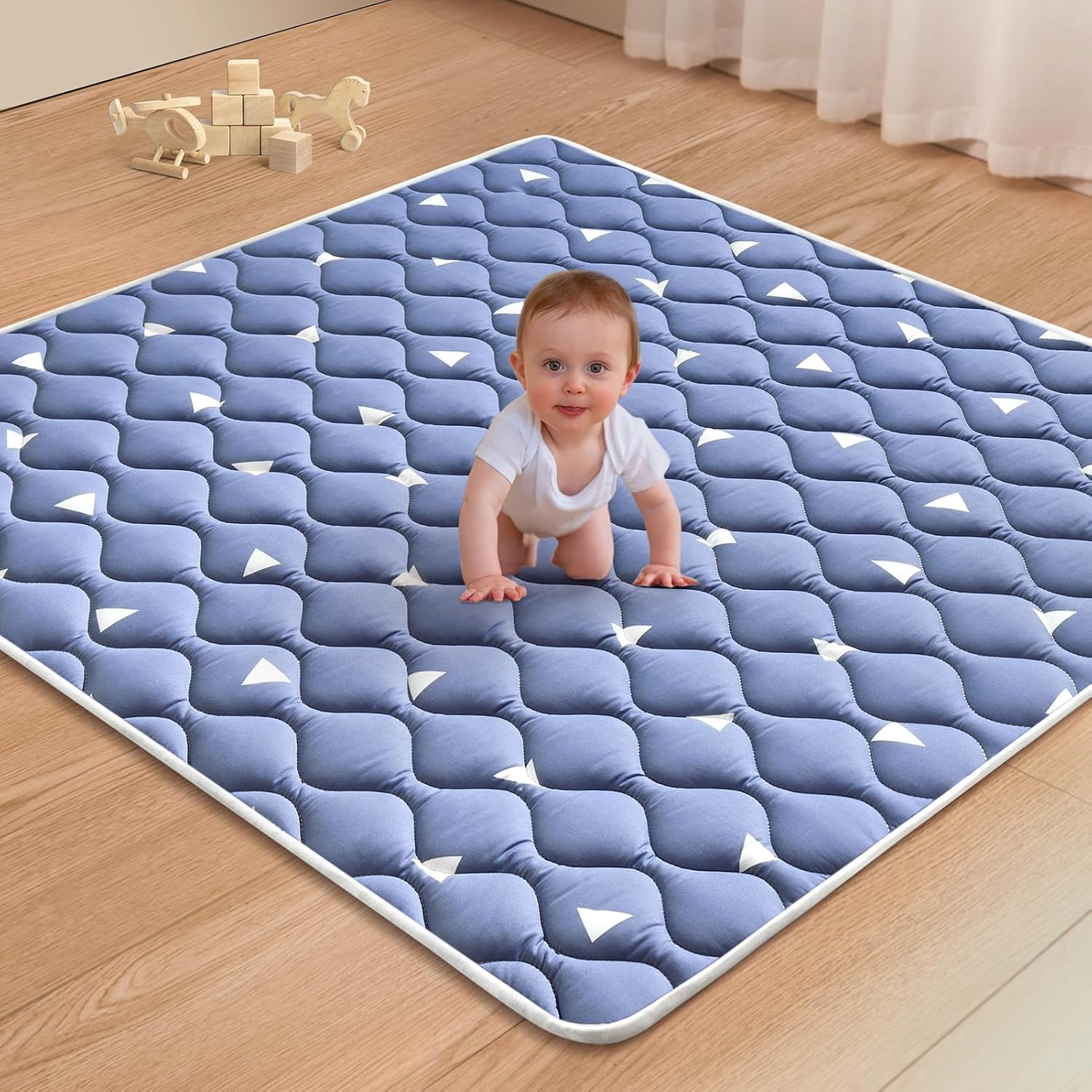 LILYVIBEBEARHAPPY 50x50 One-Piece Play Mat