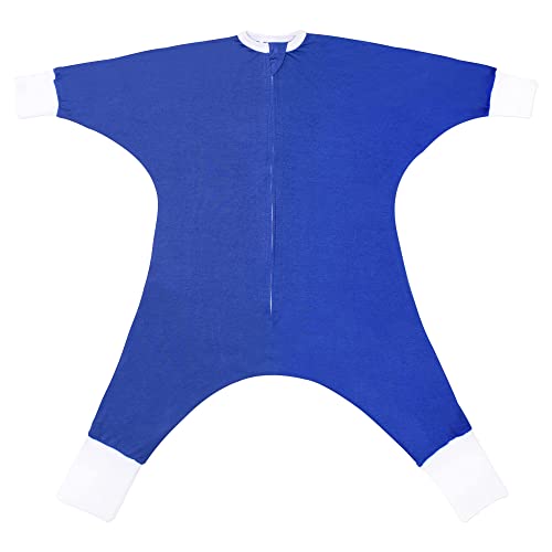 SleepingBaby Flying Squirrel Toddler Pajamas with Practical Zipper for Quick Diaper Changes and Travel Comfort - Navy - 2-3T