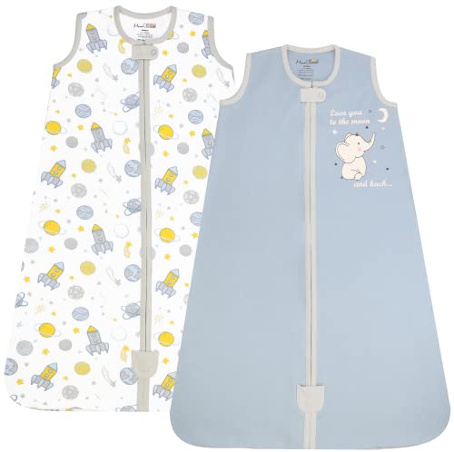 Mama Cheetah Baby Sleep Sack 0.5 TOG, Organic Cotton Baby Wearable Blanket with Two-Way Zipper, Swaddle Transition Baby Sleeping Bag for Newborn Infant Toddler Boy Girl, 18-24 Months