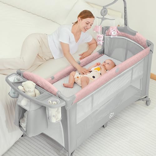 BabyBond Baby Bassinet Bedside Crib