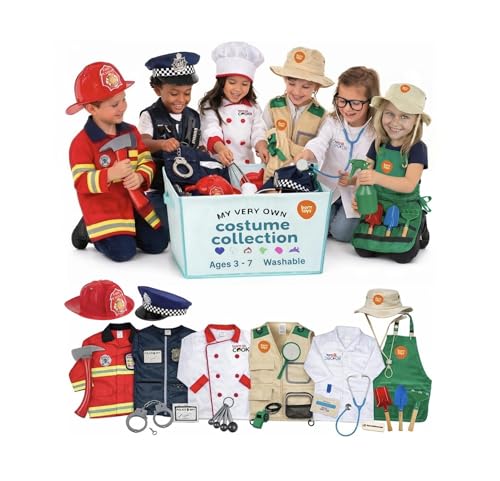Born Toys Dress Up & Pretend Play Kids Costumes Set Ages 3-7, Washable Kids Dress Up Clothes for Play