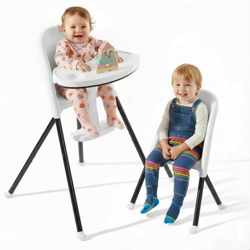 FUNNY SUPPLY 3-in-1 Folding High Chair (White)