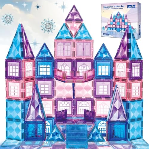 Little Pi 102pcs Frozen Princess Castle (Blue)