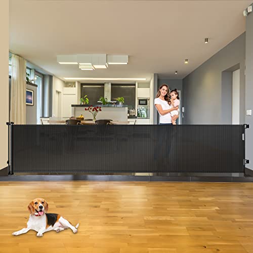 KISKIZ 110 Inch Extra Wide Retractable Gate