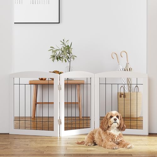 PAWLAND Free Standing Dog Gate 60" x 24"