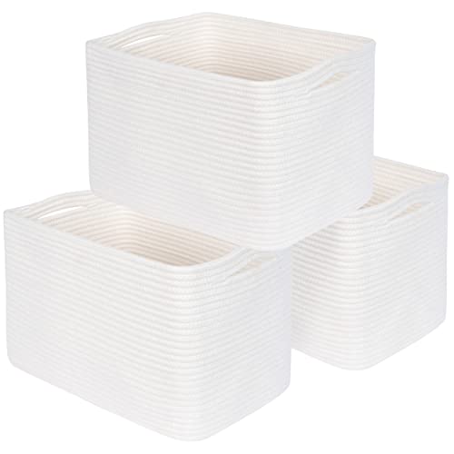 MINTWOOD 3-Pack Storage Baskets (Creamy White)