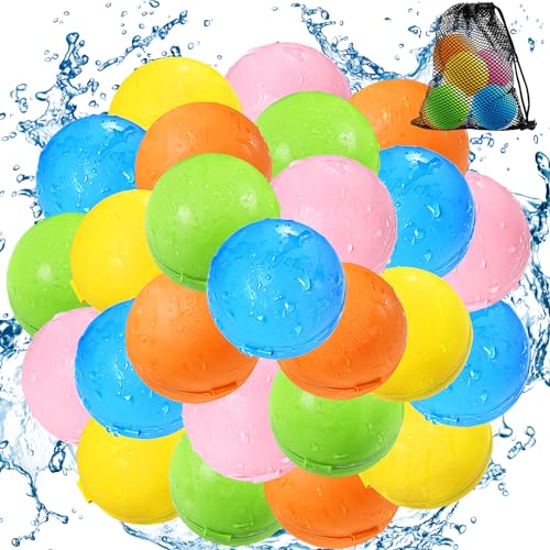 Reusable Water Bomb Balloons 25Pack (SOPPYCID)