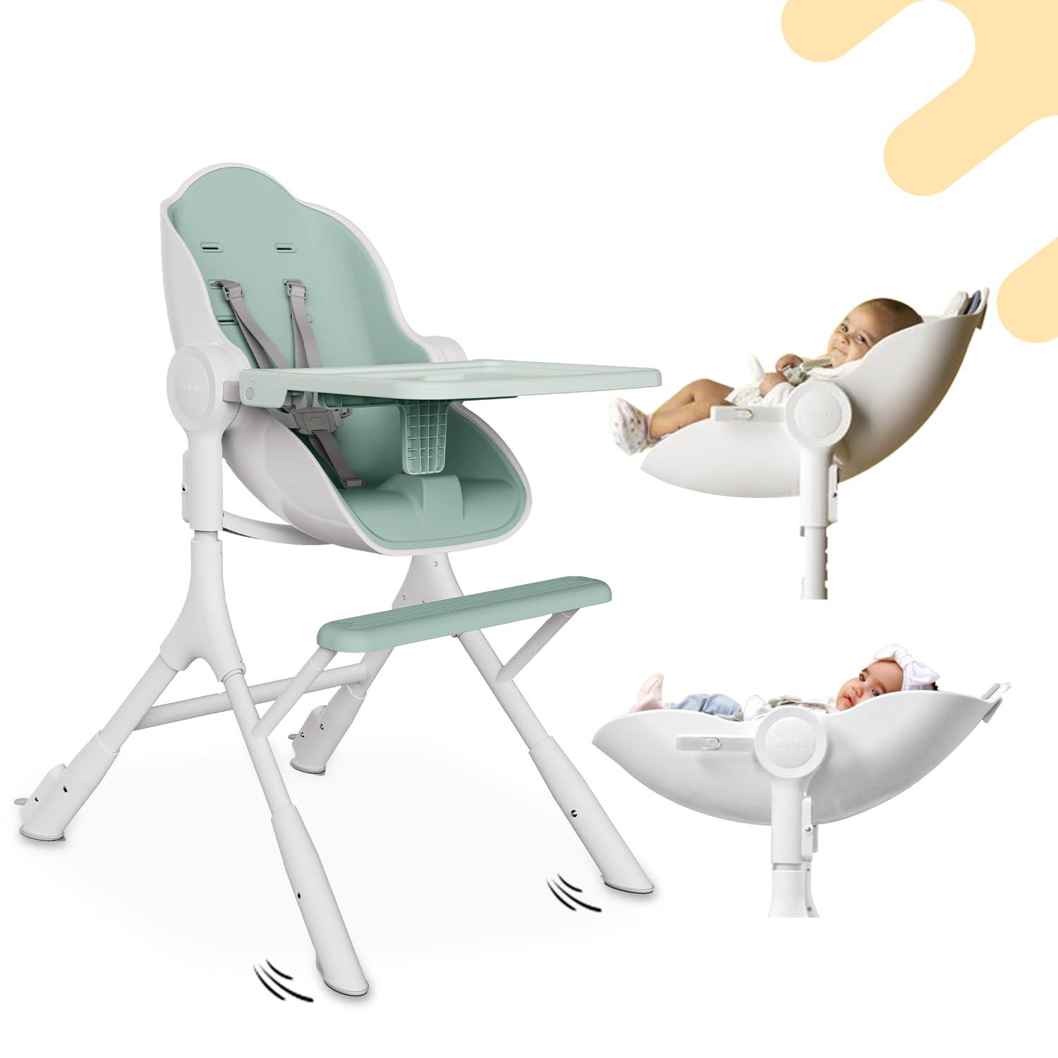 ORIBEL Cocoon Z High Chair (Avocado)