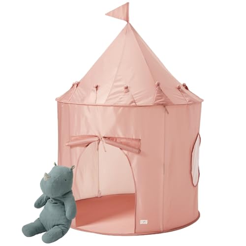 3 Sprouts Kids Play Tent - Sustainable Recycled Fabric  Fun Spacious Childs Playhouse for Indoor Games for Boys & Girls - Durable Fort Pop Up House for Toddlers & Children Age 3-10 - Pink