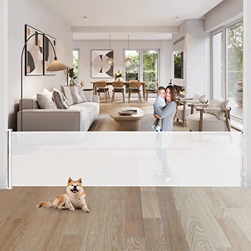 WOMHOM 80" Retractable Gate (White)