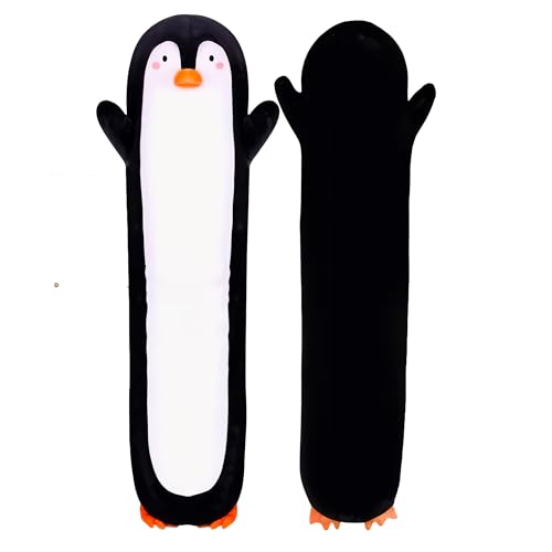 Penguin Plush Body Pillow for Kids | Long Stuffed Animal Cuddle Pillow | Soft Hugging Toy | Plushie Gift for Girls & Boys | Long Plush Body Pillow for Sleep & Comfort | Medium, 35 Inches