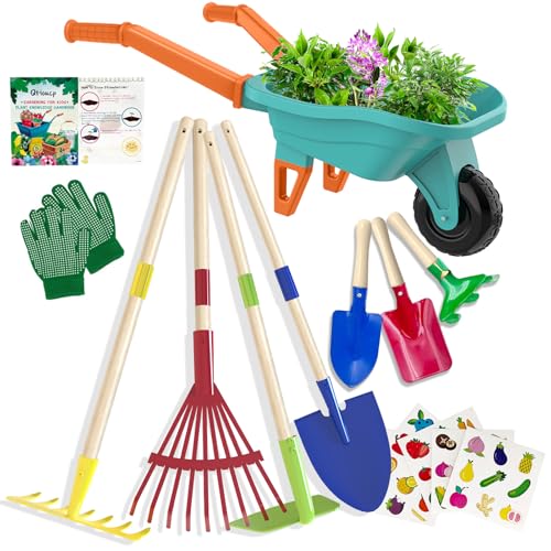 Qtioucp Kids Gardening Tools Outdoor Toys Set
