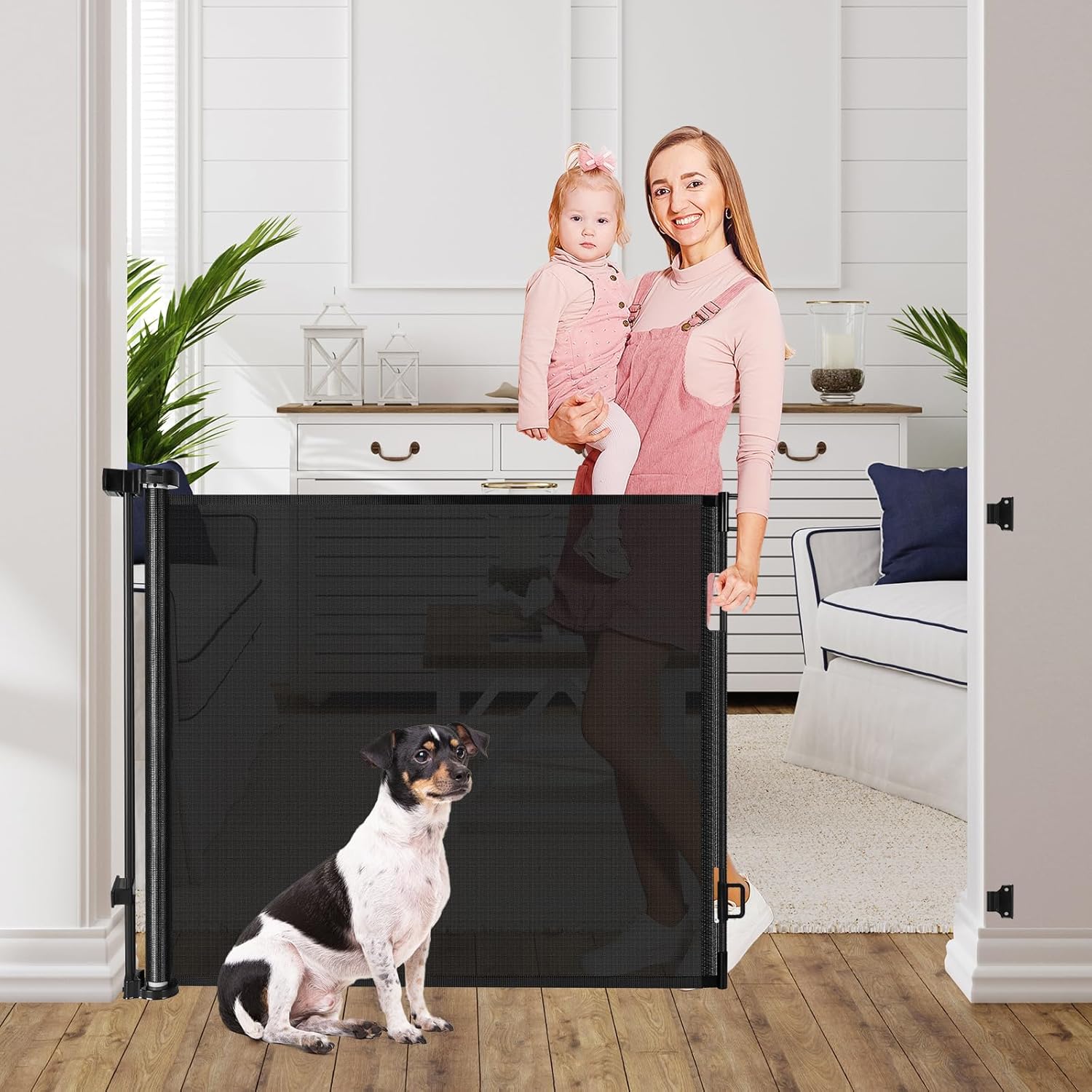 WOMHOM Retractable Puppy Gate
