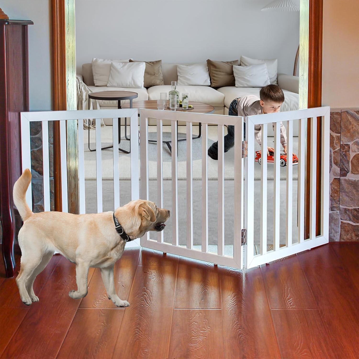 ZJSF Freestanding Wood Gate
