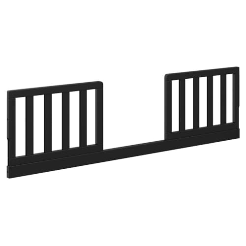 Graco Storkcraft Toddler Safety Guardrail Kit with Slats (Black)  GREENGUARD Gold Certified, Converts Compatible Storkcraft Crib to Toddler Bed, Kit Includes 2 Guardrails