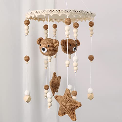 Boho Bear Baby Crib Mobile