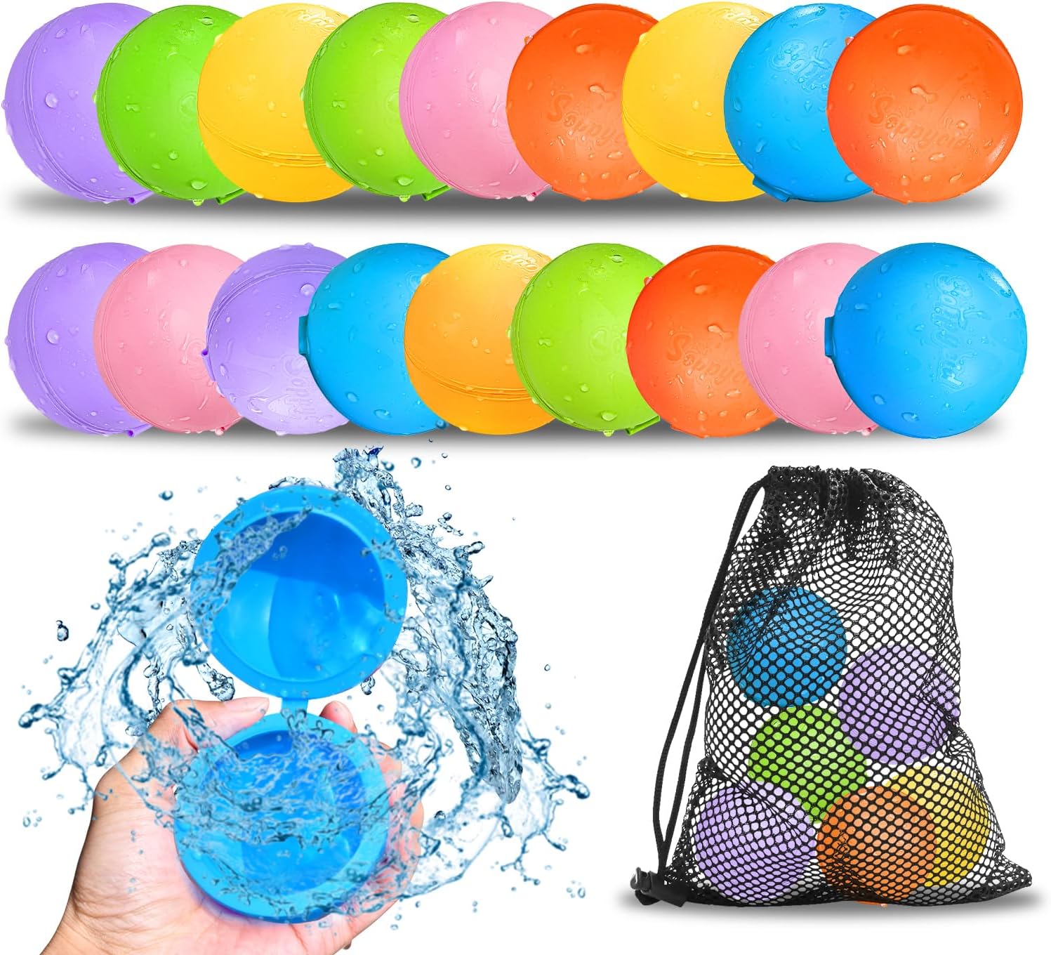 Smasiagon Reusable Water Balloons (18pc)