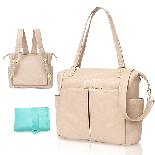 MOMINSIDE Diaper Bag Tote (Ivory)