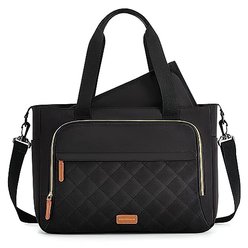 mommore Diaper Bag Tote Small Baby Bag with Insulated Pockets, Lightweight Mommy Tote with Stroller Straps, Nurse Gym Travel