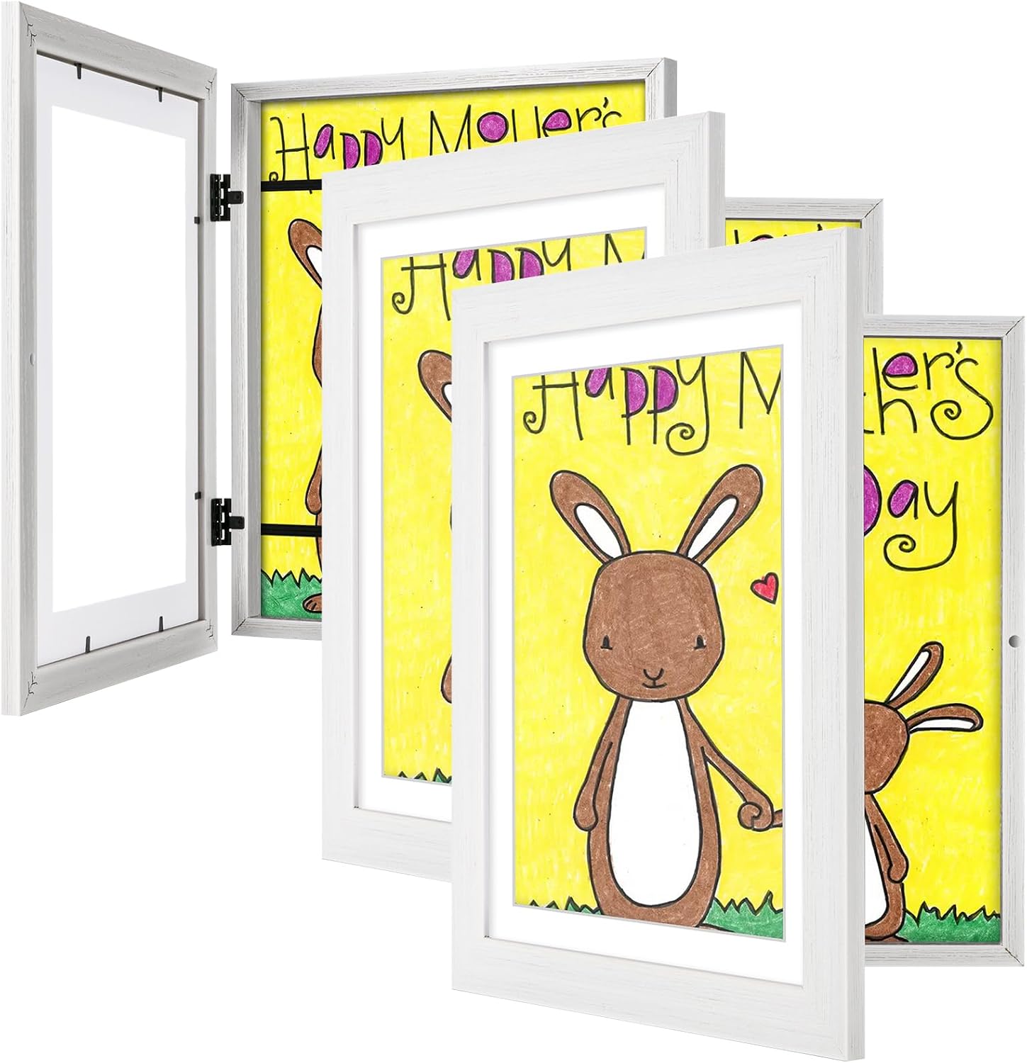 3-Pack White Kids Art Frames