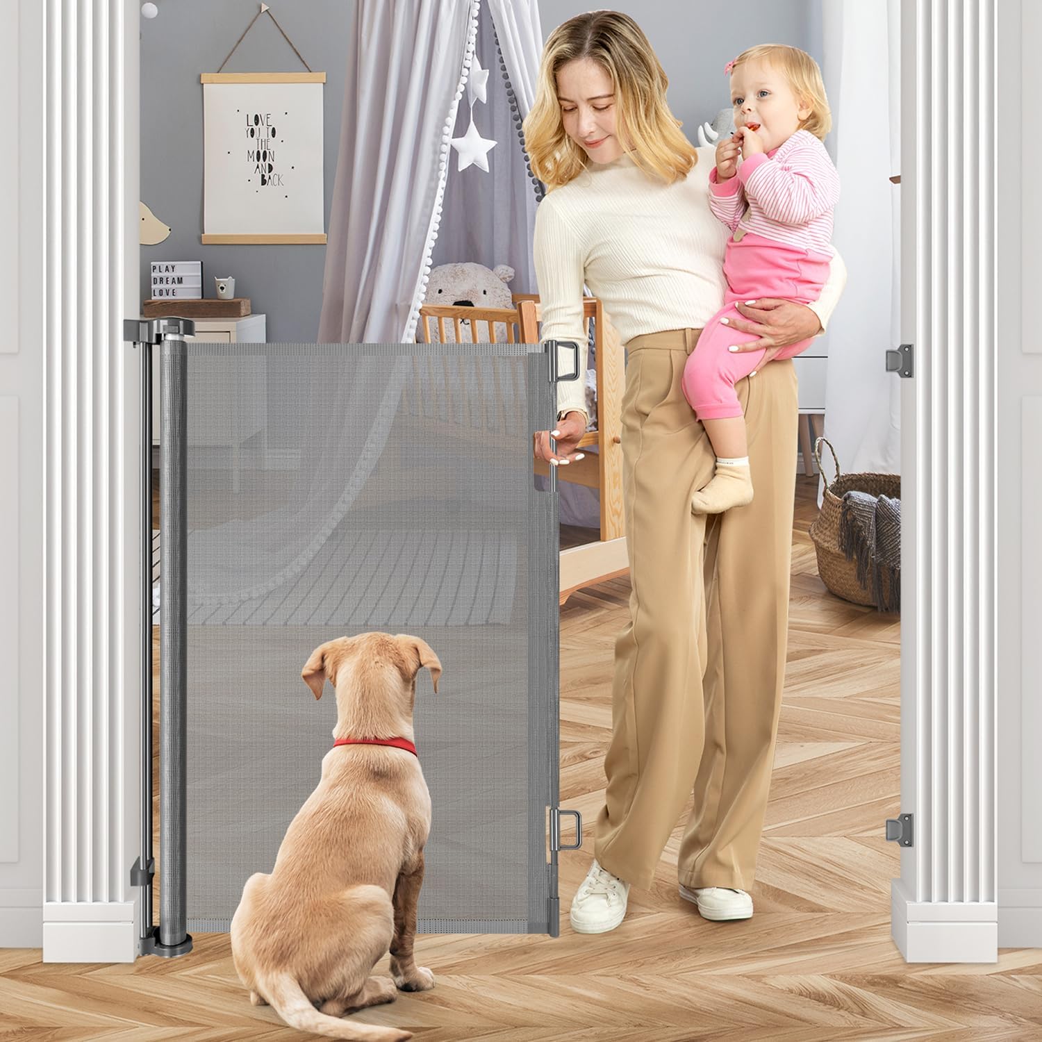 BETERTEK 42" Retractable Gate