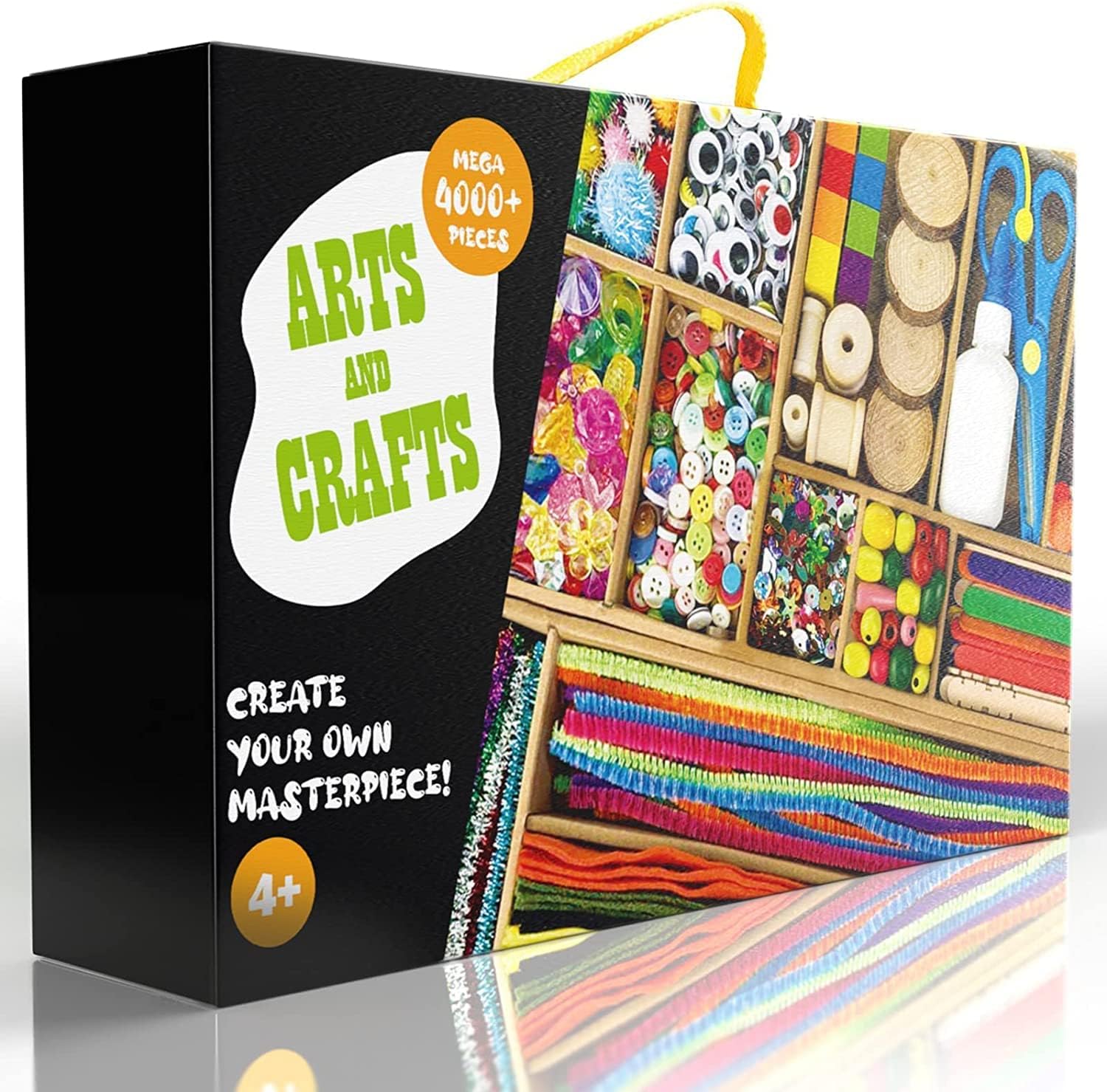 FUNZBO 4000+pcs Arts and Crafts Supplies